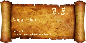Nagy Edda névjegykártya